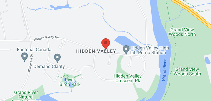 map of 887 HIDDEN VALLEY Road